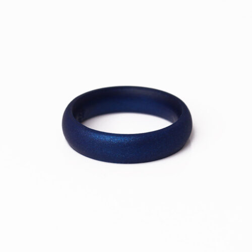 Silikonering i metallic mørke blå